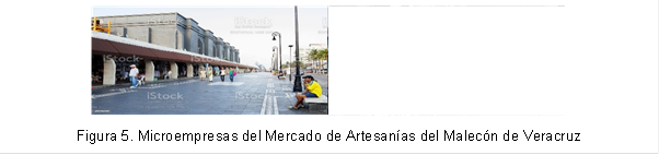 Figura 5. Microempresas del Mercado de Artesanías del Malecón de Veracruz